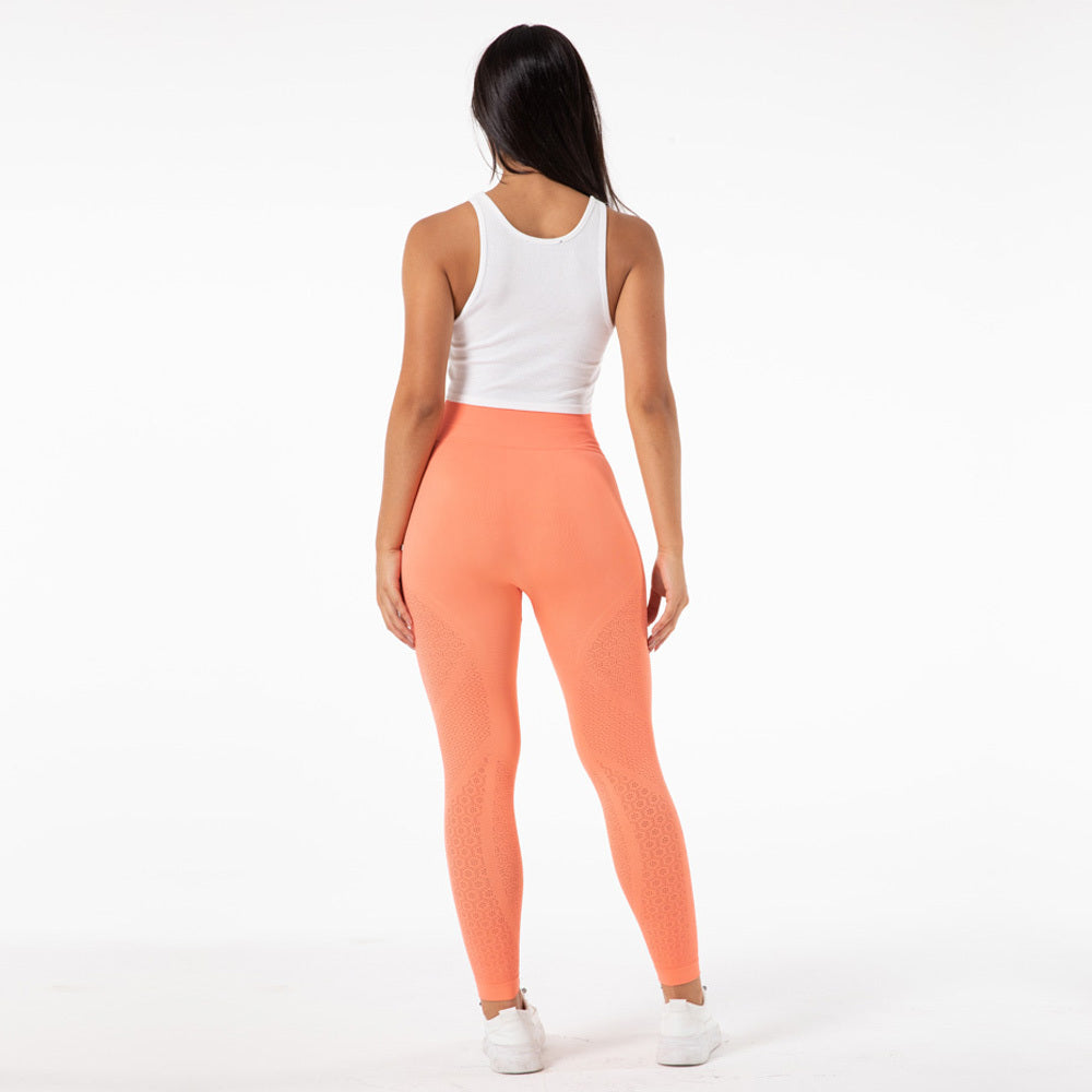 Seamless Hollow Push-Up Yoga Leggings