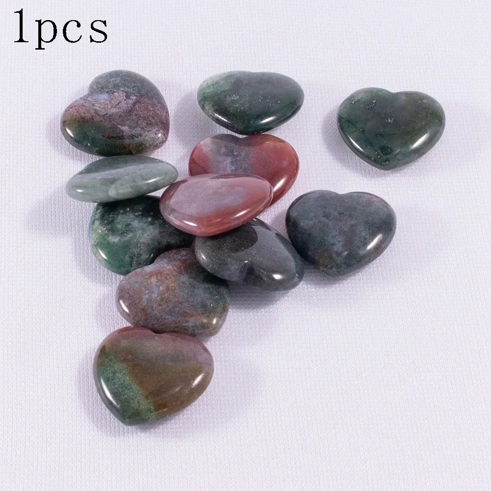 Multicolor Heart Shaped Natural Stones